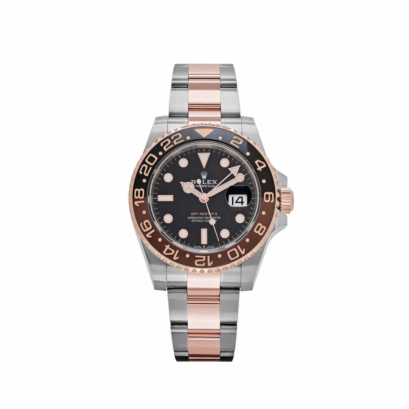 rolex-gmt-master-ii-126711chnr-root-beer-rose-gold-stainless-black-dial-2020-rolex-1132593593.jpg Rolex GMT-Master II 126711CHNR ‘Root Beer’ Rose Gold Stainless Black Dial (2020) - Image 1