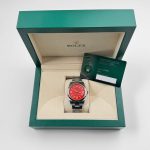 Rolex Oyster Perpetual 41 124300 Stainless Steel Red Dial (2021) - Image 12