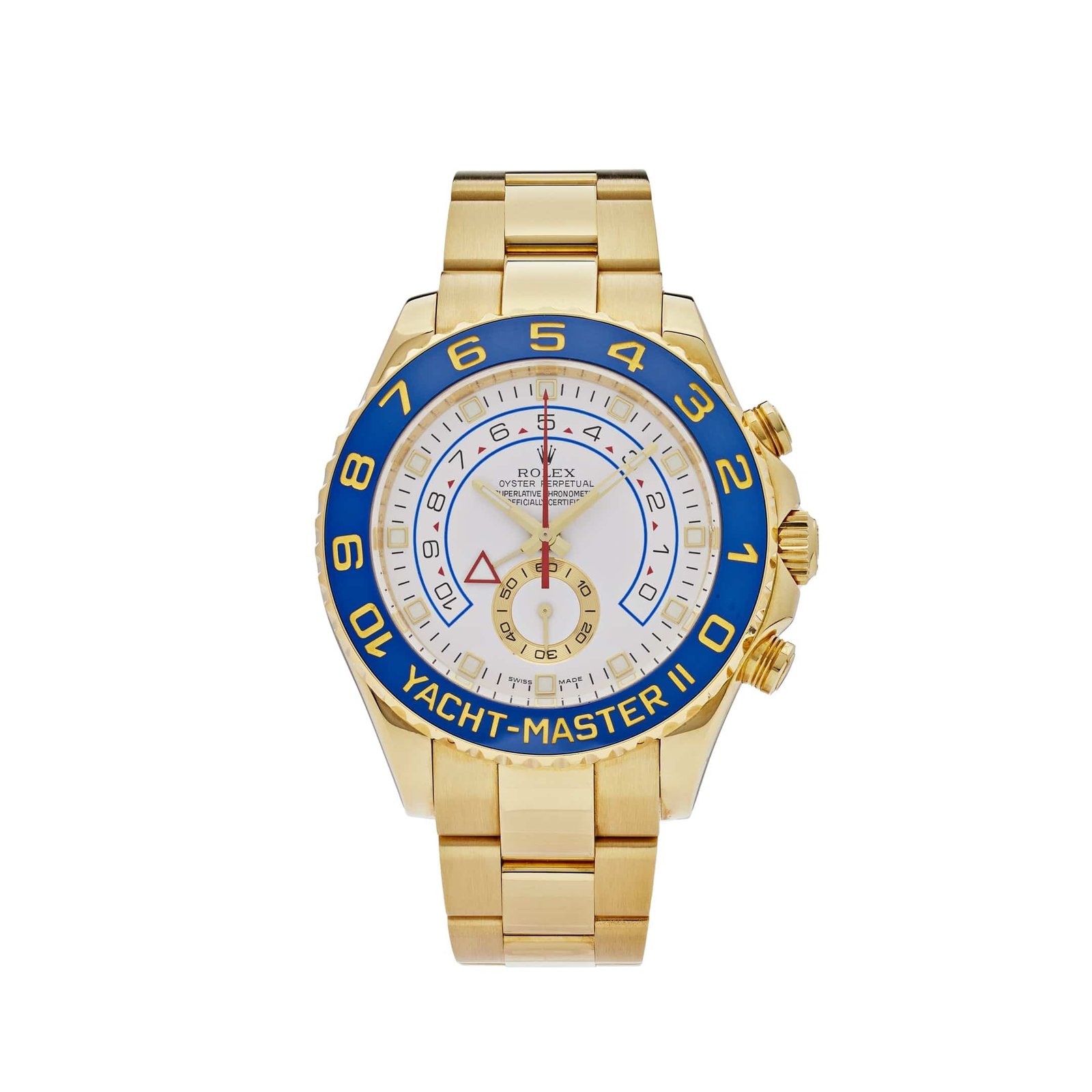rolex-yacht-master-ii-116688-yellow-gold-white-dial-2009-rolex-40394783129844.jpg Rolex Yacht-Master II 116688 Yellow Gold White Dial (2017) - Image 1