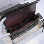 CHANEL LARGE CLASSIC HANDBAG Grained Calfskin & Silver Metal - Image 5
