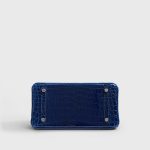 Hermès Birkin 25 Shiny Nilo Blue Sapphire Palladium Hardware - Image 3