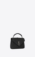 Saint Laurent College Medium In Matelasse Leather - Image 2