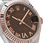 Rolex Datejust 31 278271 ‘Ladies’ Rose Gold Stainless Steel Roman Chocolate Dial Jubilee (2024) - Image 5