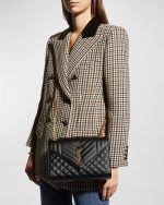 SAINT LAURENT ENVELOPE MEDIUM IN QUILTED GRAIN DE POUDRE EMBOSSED LEATHER - Image 10