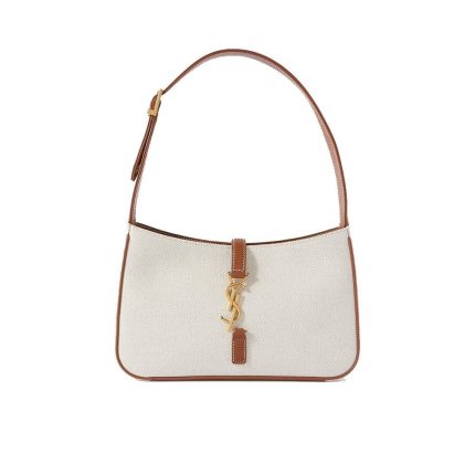 SAINT LAURENT LE 5 À 7 IN CANVAS AND LEATHER