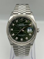 Rolex Datejust 36 126234 White Gold Stainless Steel Palm Motif Diamond Dial Jubilee (2023) - Image 5