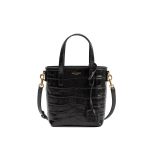 SAINT LAURENT Toy Shopping N/S leather tote bag