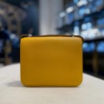 Hermès Jaune Amber and Rose Lipstick Constance 18 Verso Veau Evercolor Palladium Hardware - Image 3