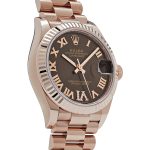 Rolex Datejust 31 278275 ‘Ladies’ Rose Gold Diamond Chocolate Dial President (2024) - Image 4