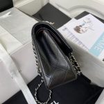 CHANEL SMALL CLASSIC HANDBAG Grained Calfskin & Silver Metal - Image 8