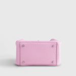 Hermès Lindy 20 Clemence Mauve Sylvester Palladium Hardware - Image 5