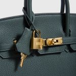 Hermès Birkin 25 Togo Vert Fonce Gold Hardware - Image 6