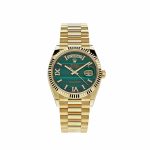Rolex Day-Date 36 128238 Yellow Gold Green Malachite Roman Diamond Dial
