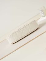 Chanel AS4422 23K Hobo Bag Lambskin Gold Metal White - Image 5